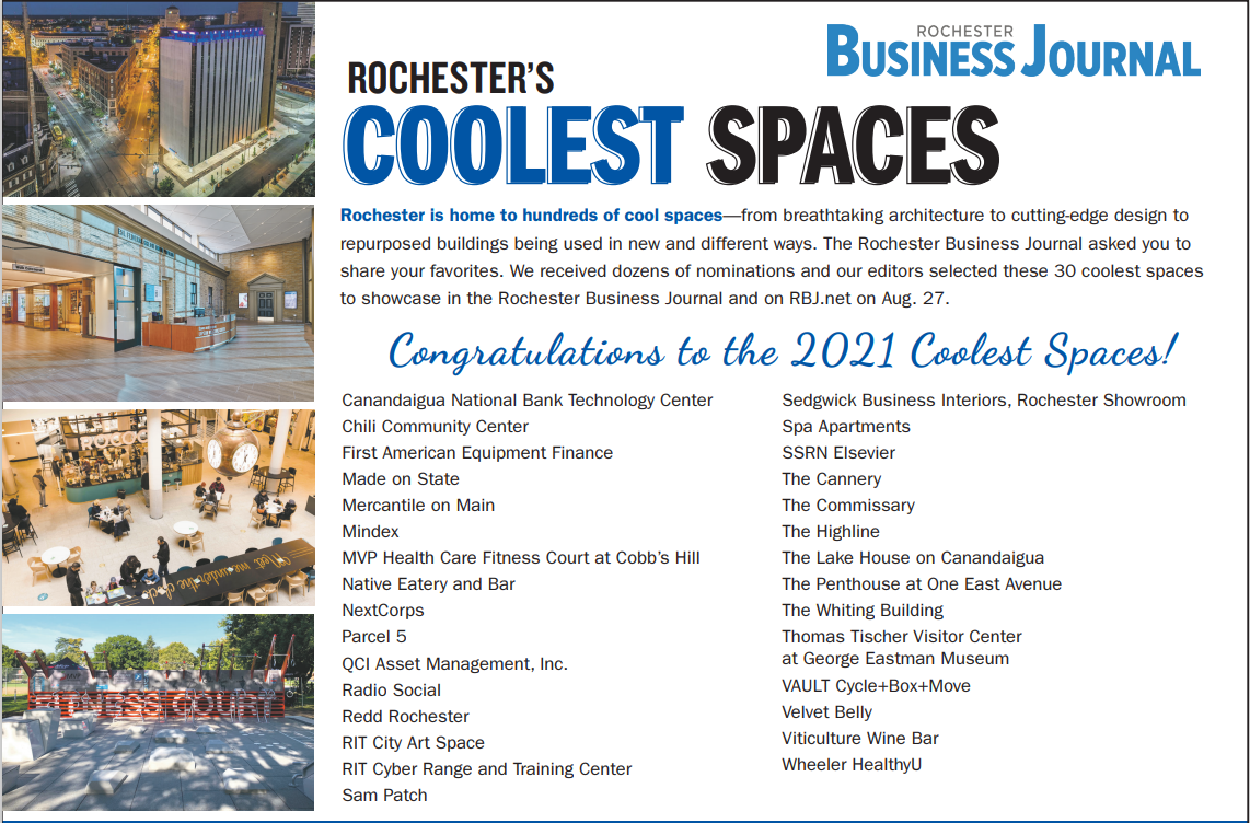 Rochester’s Coolest Spaces for 2021! 